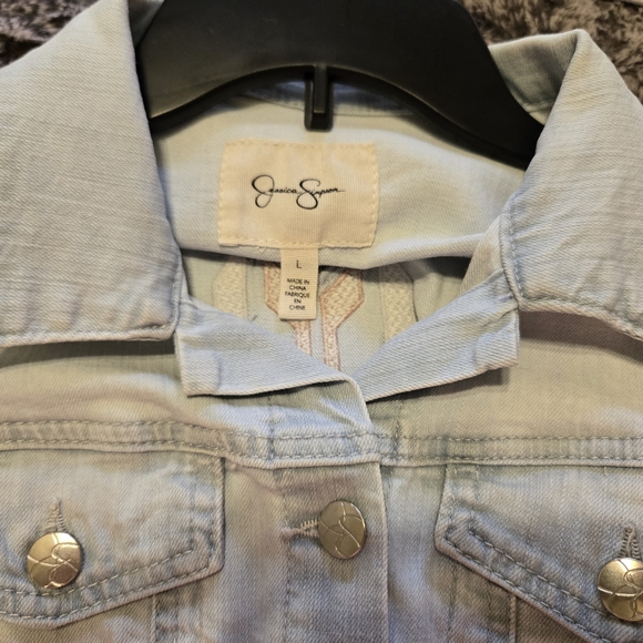 Jessica Simpson Sky Blue Denim Jacket - Picture 5 of 6